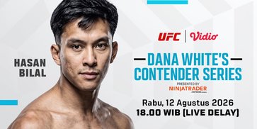 Jadwal UFC Dana White's Contender Series: Hasan Bilal Wakil Fighter dari Indonesia di Vidio Jadwal UFC Dana White's Contender Series: Hasan Bilal Wakil Fighter dari Indonesia di Vidio