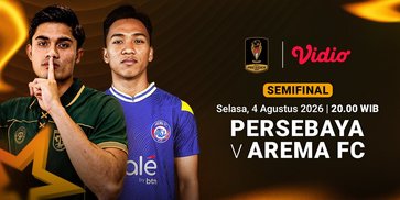 Jadwal Semifinal Piala Presiden 2026 - Persebaya vs Arema FC: Bajul Ijo Andalkan Tren Positif di Vidio