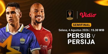 Semifinal Piala Presiden - Persib vs Persija: Saksikan Duel Klasik Pada Laga Pramusim di Vidio Semifinal Piala Presiden - Persib vs Persija: Saksikan Duel Klasik Pada Laga Pramusim di Vidio