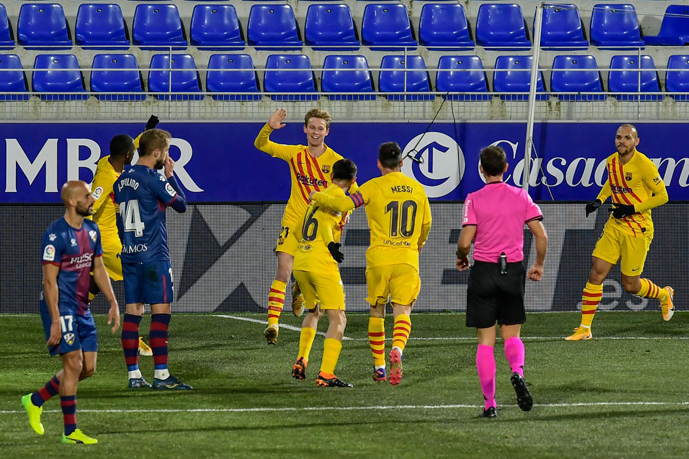 Barca Susah Payah Kalahkan Huesca
