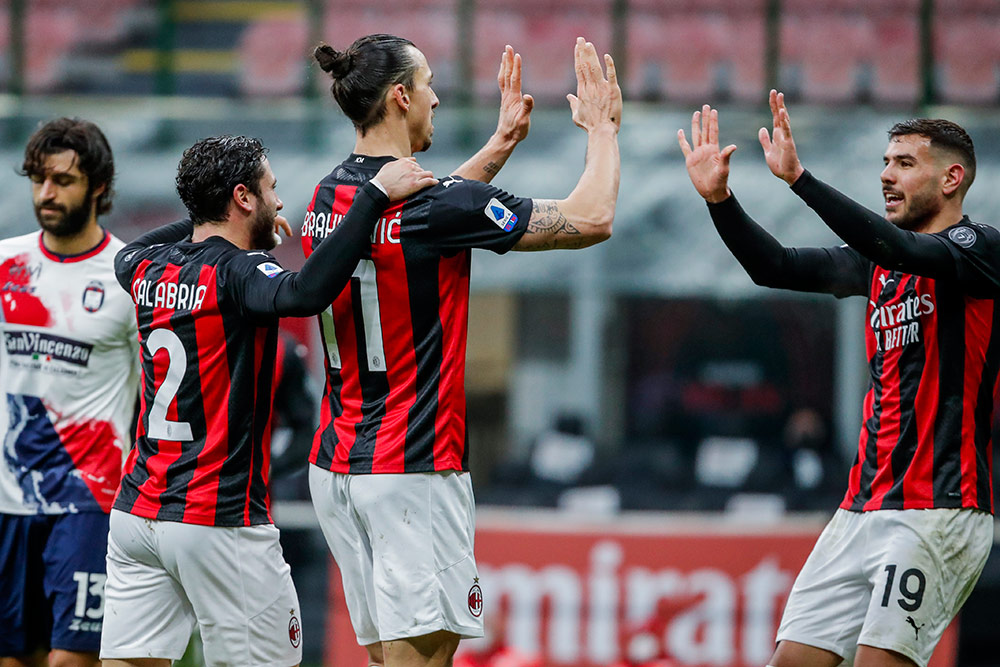 Ibrahimovic dan Rebic Antar AC Milan Kembali ke Puncak
