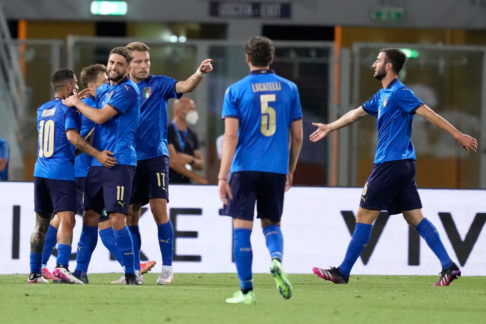 Italia Menang Telak 4-0 di Laga Uji Coba Lawan Rep Ceko