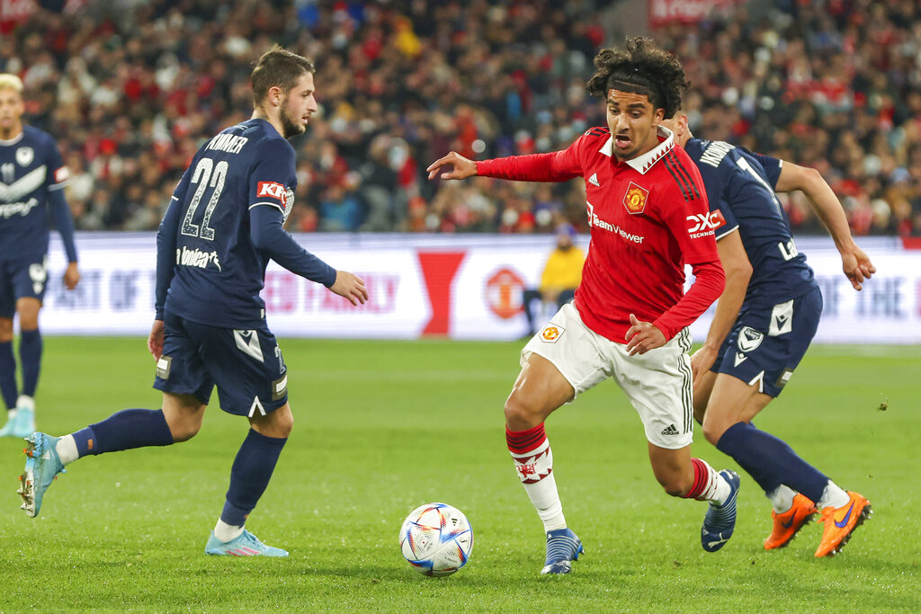 Aksi Pemain Muda Manchester United saat Melawan Melbourne Victory