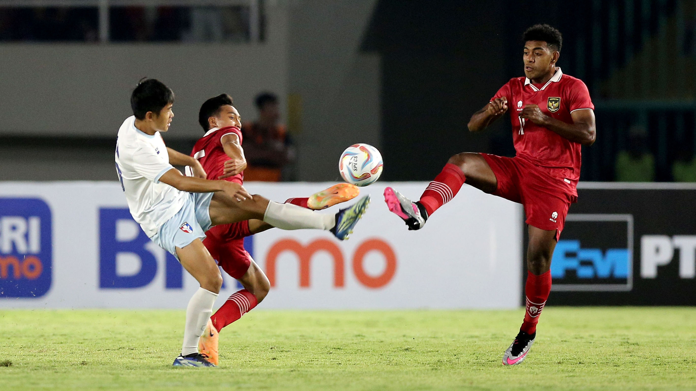 Aksi Pemain Timnas Indonesia U-23 saat Menggulung Chinese Taipe 