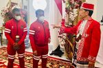 Momen Ketika Kapten Timnas U-16 Gugup bertemu Presiden Jokowi di Perayaan HUT RI ke-77