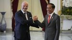 Momen Jokowi Sambut Presiden FIFA di Istana Merdeka Momen Jokowi Sambut Presiden FIFA di Istana Merdeka